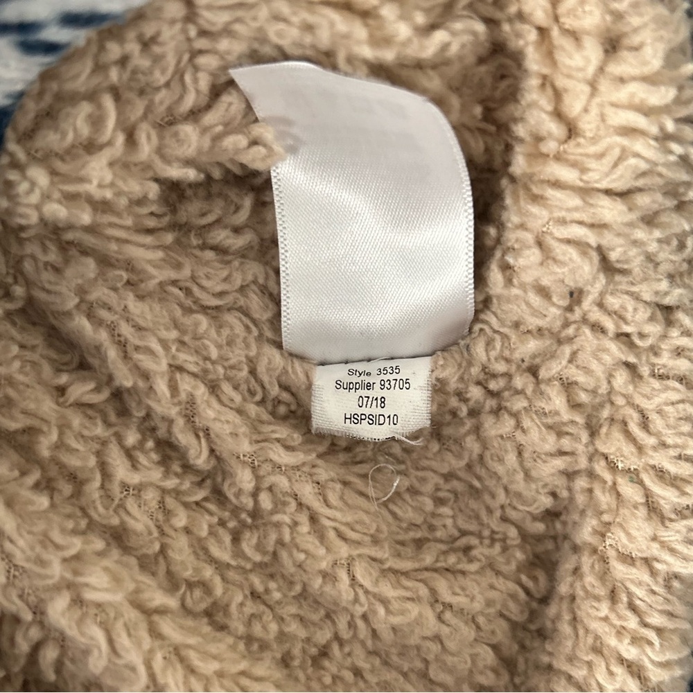 Aéropostale Sherpa Lined Fair Isle Zip Hoodie Jacket – Size M - Picture 14 of 15